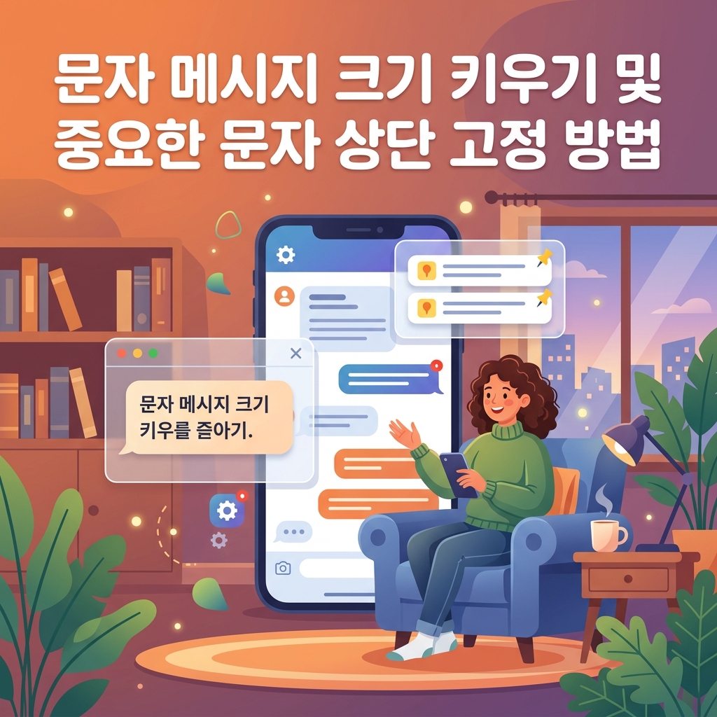 ai thumbnail illustration 문자 메시지 크기 키우기 및 중요한 문자 상단 고정 방법 1787732517