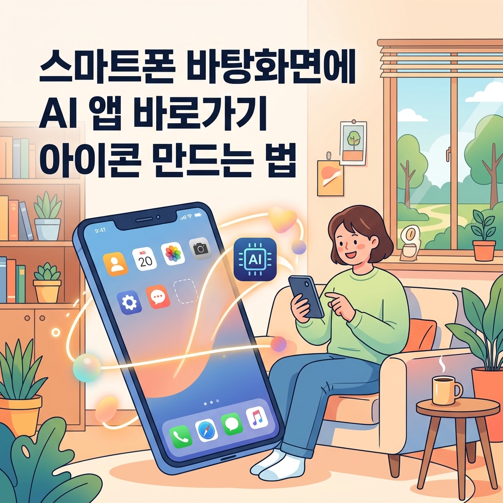 ai thumbnail illustration 스마트폰 바탕화면에 AI 앱 바로가기 아이콘 만드는 법 1787814785