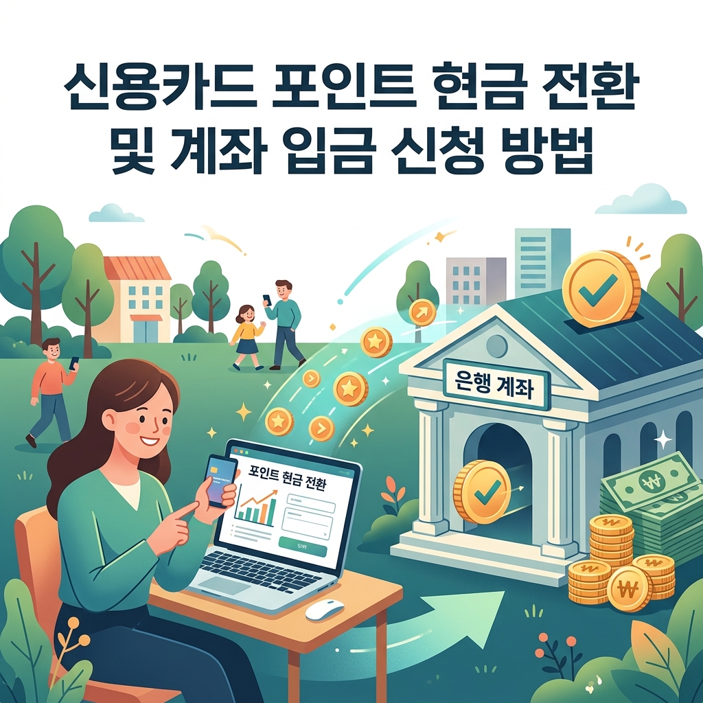 ai thumbnail illustration 신용카드 포인트 현금 전환 및 계좌 입금 신청 방법 1787728997
