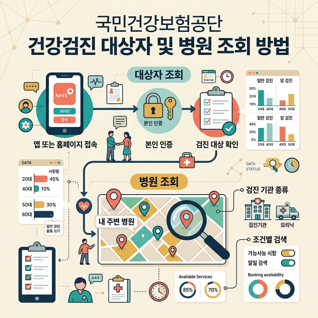 ai thumbnail infographic 국민건강보험공단 건강검진 대상자 및 병원 조회 방법 1787730299