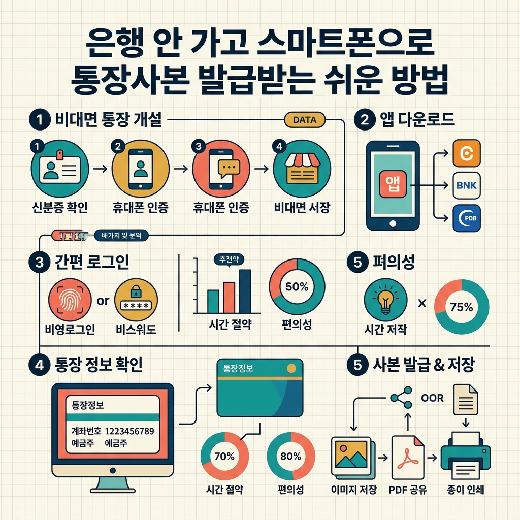 ai thumbnail infographic 은행 안 가고 스마트폰으로 통장사본 발급받는 쉬운 방법 1787727673