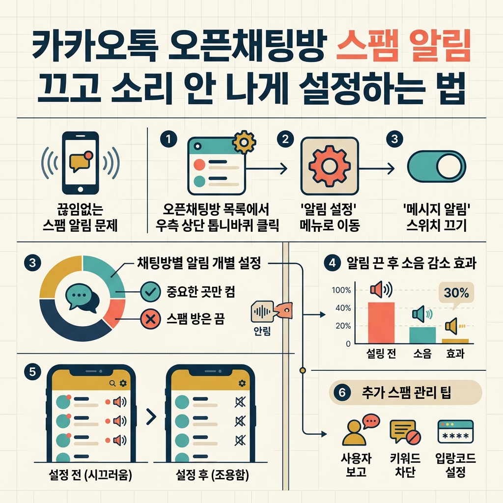 ai thumbnail infographic 카카오톡 오픈채팅방 스팸 알림 끄고 소리 안 나게 설정하는 법 1787738545