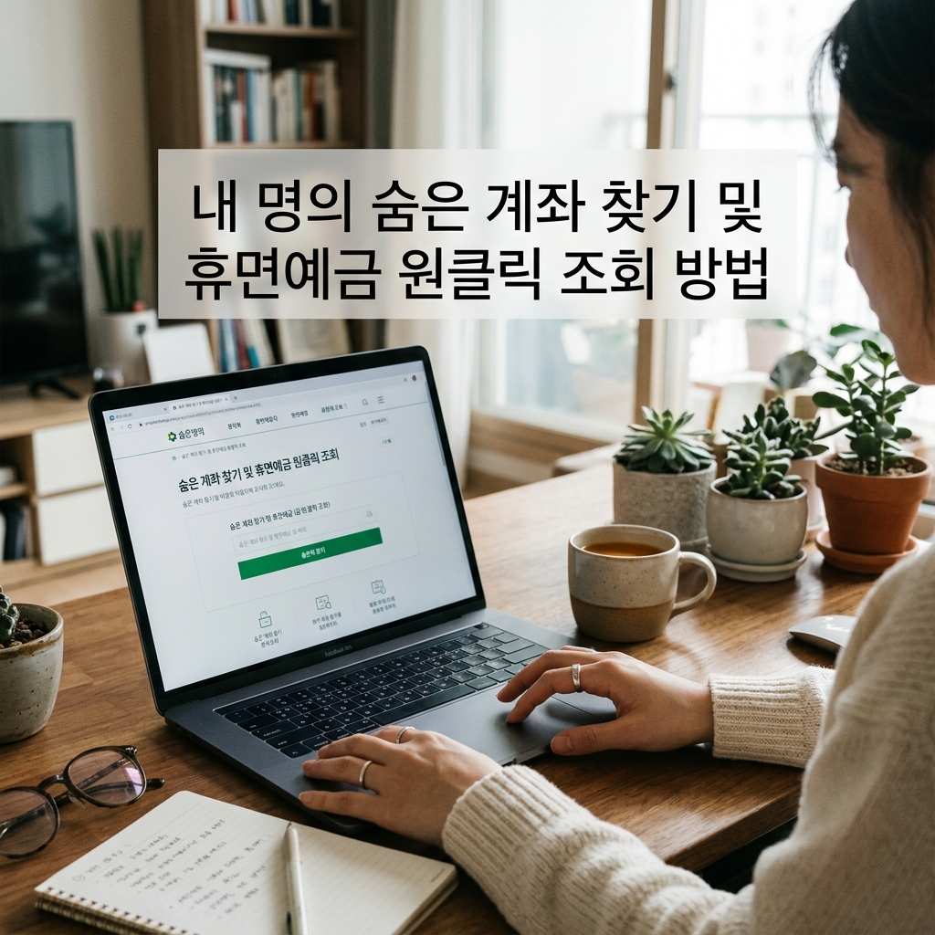 ai thumbnail photography 내 명의 숨은 계좌 찾기 및 휴면예금 원클릭 조회 방법 1787728795