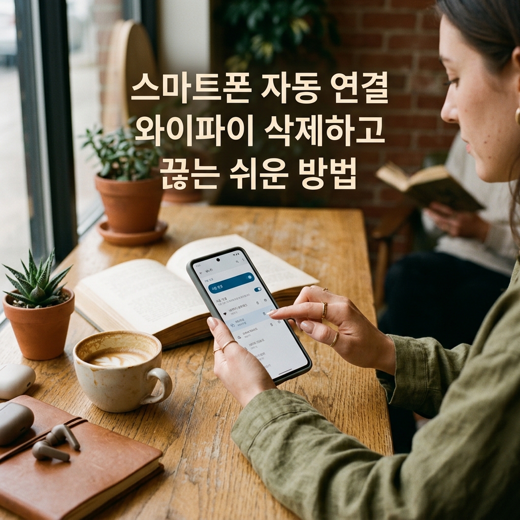 ai thumbnail photography 스마트폰 자동 연결 와이파이 삭제하고 끊는 쉬운 방법 1787739265