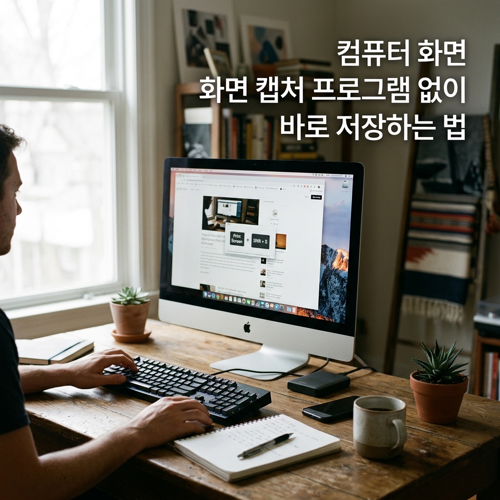 ai thumbnail photography 컴퓨터 화면 화면 캡처 프로그램 없이 바로 저장하는 법 1787734221