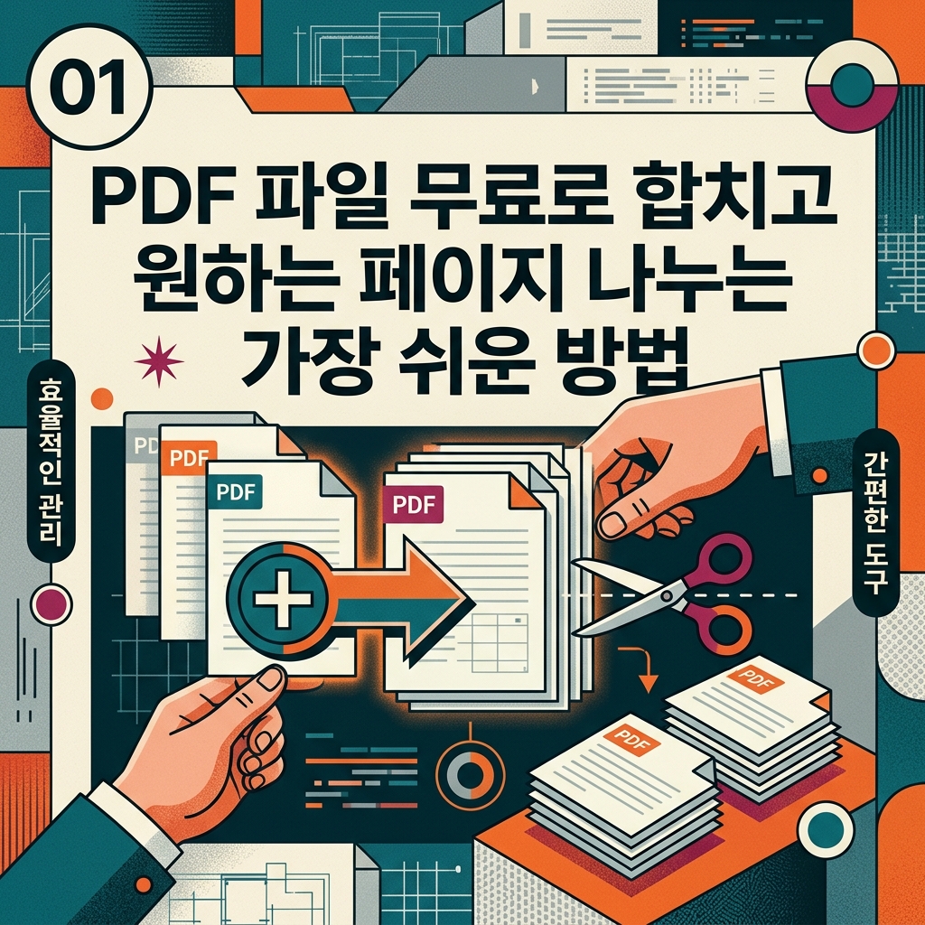 ai thumbnail poster PDF 파일 무료로 합치고 원하는 페이지 나누는 가장 쉬운 방법 1787735758