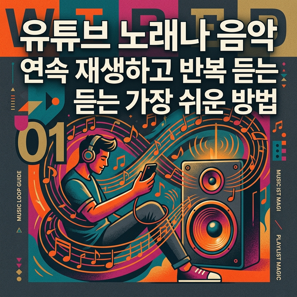 ai thumbnail poster 유튜브 노래나 음악 연속 재생하고 반복 듣는 가장 쉬운 방법 1787734112