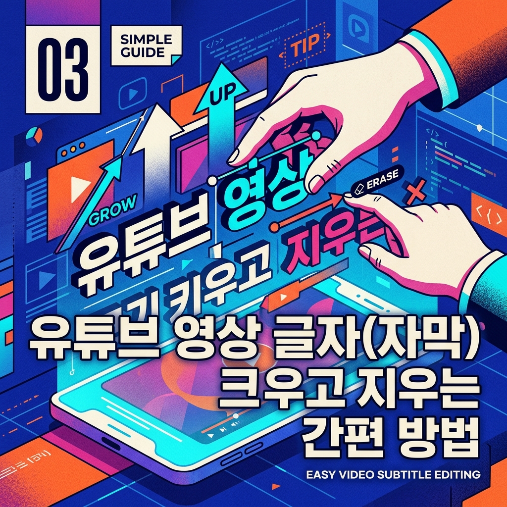 ai thumbnail poster 유튜브 영상 글자자막 크기 키우고 지우는 간편 방법 1787726638