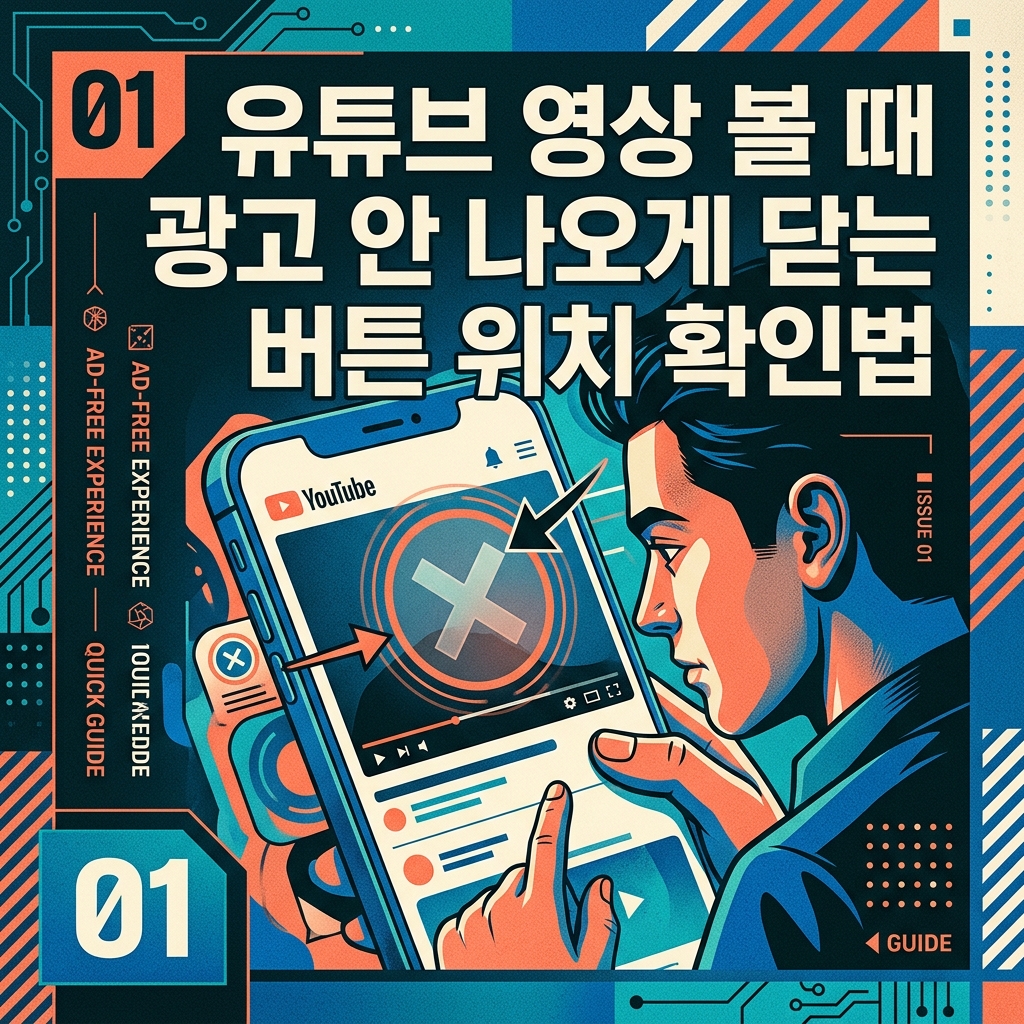 ai thumbnail poster 유튜브 영상 볼 때 광고 안 나오게 닫는 버튼 위치 확인법 1787738875