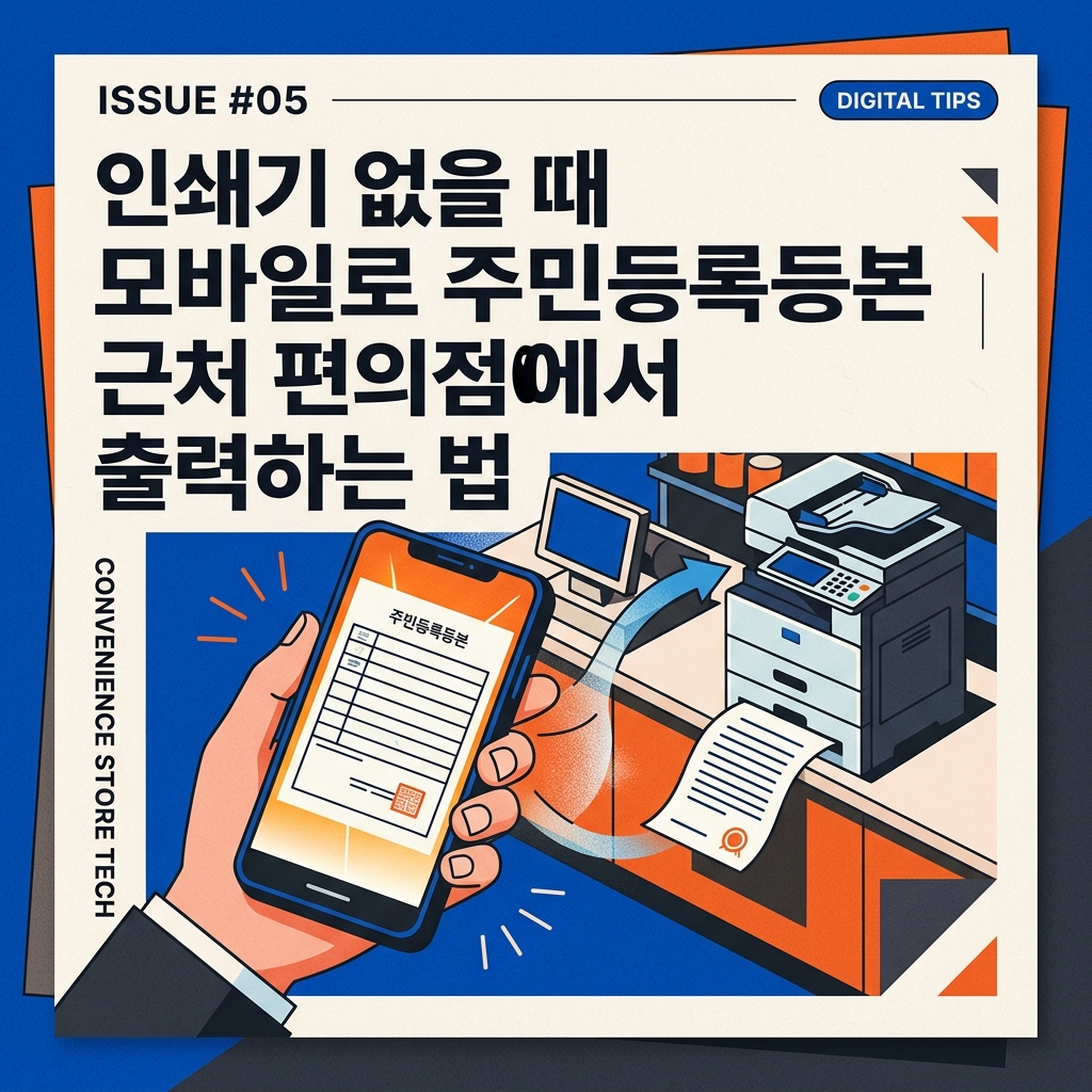 ai thumbnail poster 인쇄기 없을 때 모바일로 주민등록등본 근처 편의점에서 출력하는 법 1787736160
