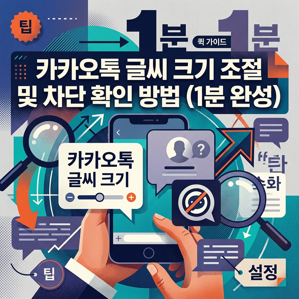 ai thumbnail poster 카카오톡 글씨 크기 조절 및 차단 확인 방법 1분 완성 1787726066