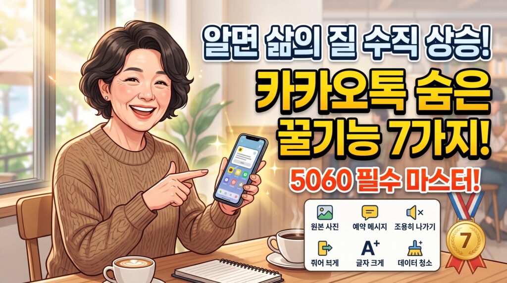 알면 삶의 질 수직 상승! 모르면 손해 보는 카카오톡 숨은 꿀기능 7가지 1 카카오톡 꿀팁