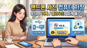 핸드폰 사진 컴퓨터에 저장하는 방법|USB, 카카오톡, 클라우드로 쉽게 옮기기 7 저장방법